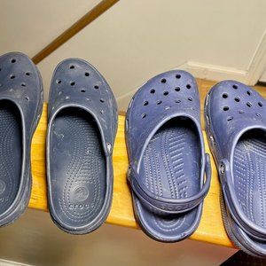 2 Pair of Women's Navy CROCS Size 9
